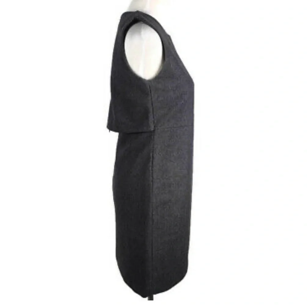 Kate Spade Saturday Woman's Sz 4 Gray Wool Blend Sleeveless Career Dress